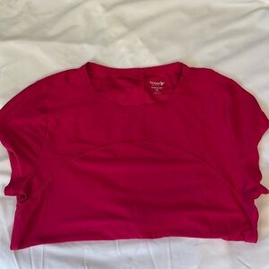 Short sleeve hot pink active top